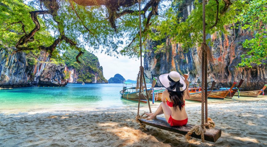 woman-bikini-relaxing-swing-ko-lao-lading-island-krabi-thailand